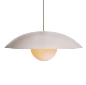 luminaire en dome blanc