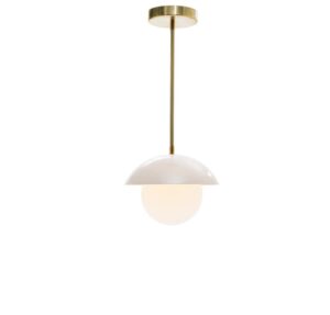luminaire suspendu rond blanc